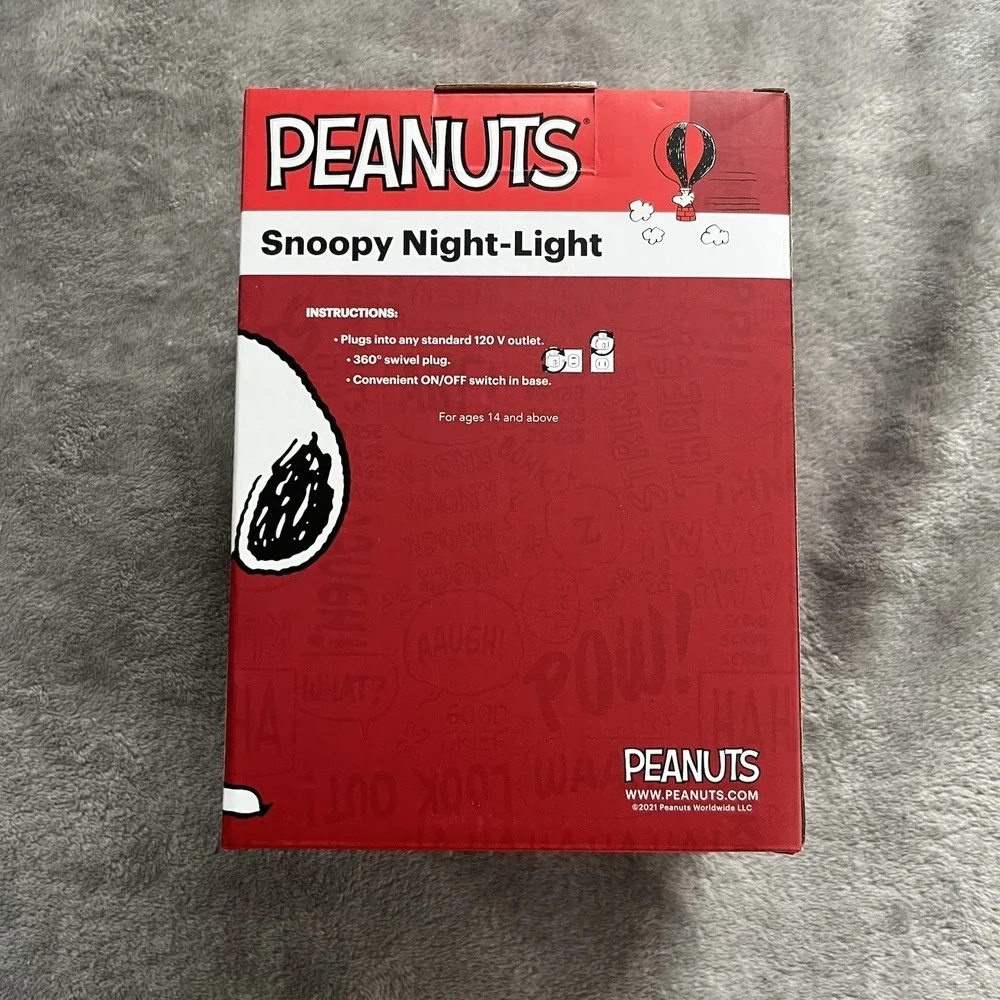 Roman Giftware Peanuts Snoopy Happy Easter Egg Night Light - New In Box
